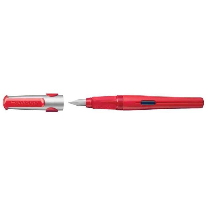 Stylo plume - PELIKAN - Pelikano Original P480M - Rouge - Plume acier inoxydable - Remplissage par cartouche