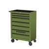 Green Forest Multifunctional Tool Cart with Drawers – Mobile Heavy-Duty Metal Workbench for Auto Repair and Workshop