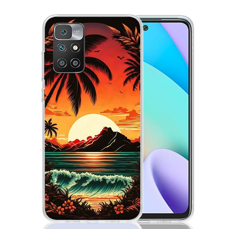 Sailing Boat Sunset Phone Case For Xiaomi Redmi 12C 13C 14C 12 13 10 10A 10C 9 9A 9C 9T 8 8A 7 7A 6 6A K70 K60 K40 K20 Pro 12C 1
