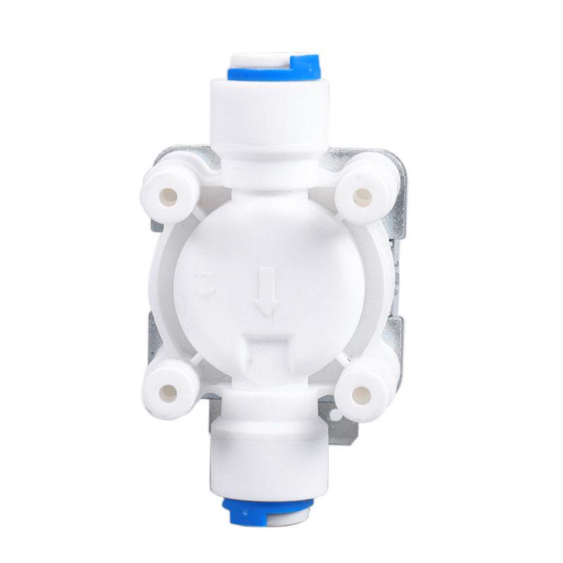 Elettrovalvola Acqua Normalmente Chiusa con Ingresso da 1/4" per Valvola Elettrosolenoidi Elettrici in Plastica per Sistemi di Osmosi Inversa RO Pura