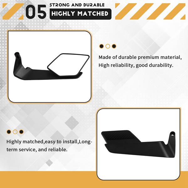 Espejos Retrovisores para Motocicleta para Yamaha y Honda (1 par)