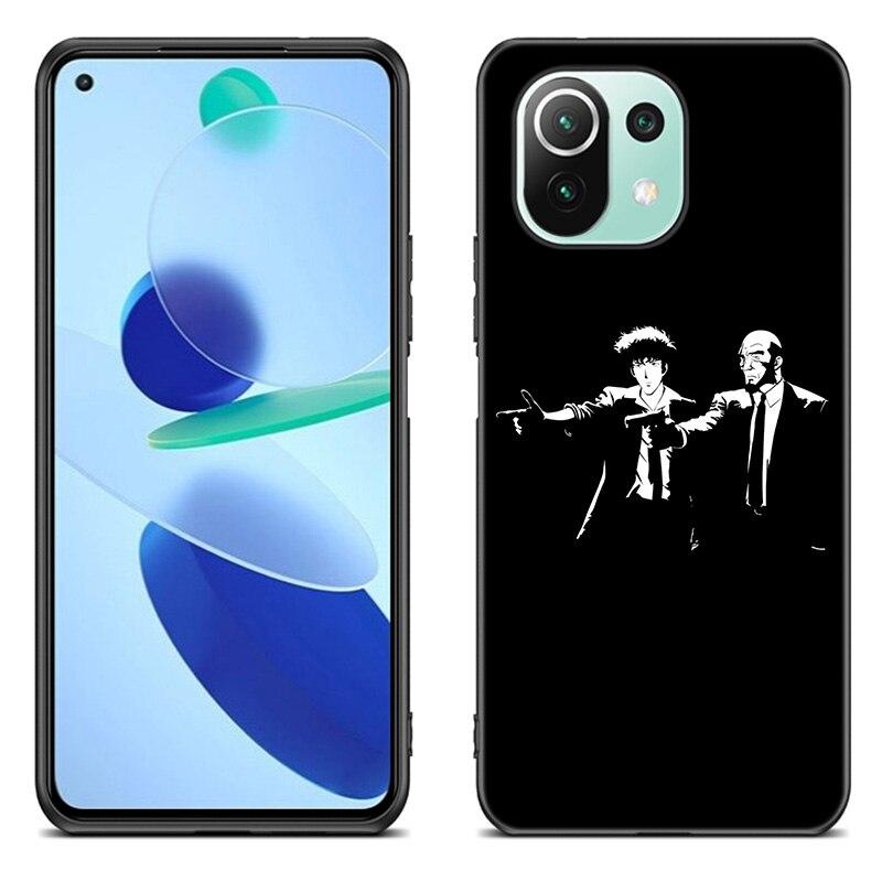 Carcasa de telefon Space Cowboy Bebop pentru Xiaomi Mi 11 Lite NE 11i 10T 11T Pro A2 A3 Lite POCO F3 M3 M4 C31 X3 Pro NFC GT Husa neagra