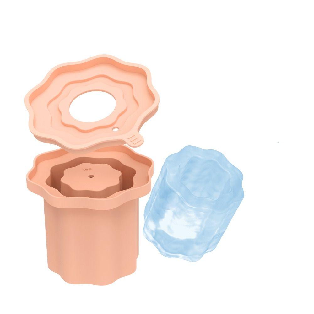 Silicone Silicone Ice Molds with Lid Ice Cube Maker Mold for Stanley Cup 20-40oz