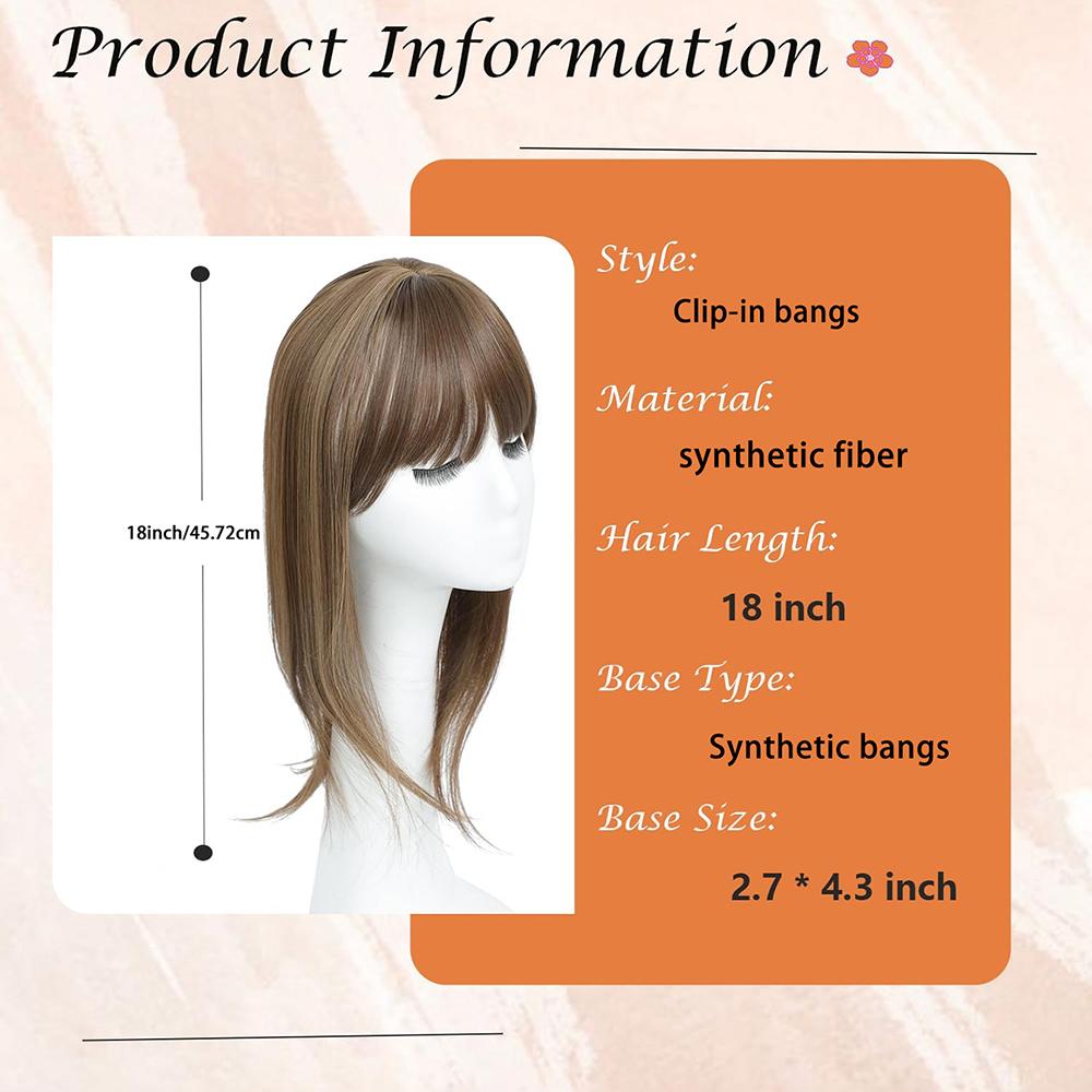 Elegante 22 Zoll Damen Gerade Synthetische Perücke Block, Hochtemperaturfaser, Hellbraun bis Schwarz