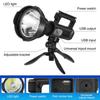 Portable light outdoor LED Rechargeable spotlight handheld holder light high-power waterproof USB  strong light searchlight