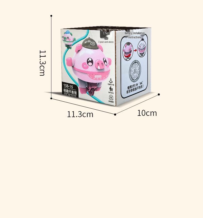Electric Unicycle Pig Daruma Balance Toy for Kids – Novelty Gift