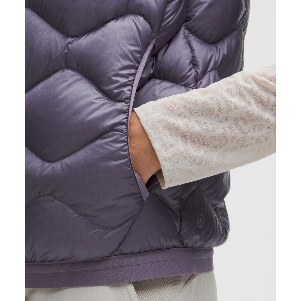 Lululemon Women S Featherweight 900 Down Fill Quilted veSt Grape miSt
