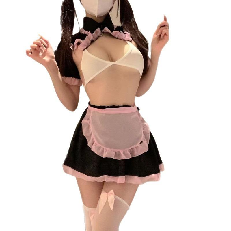 Sex underwear free fun female abstinence maid outfit sexy pajamas qqny uniform pajamas fun