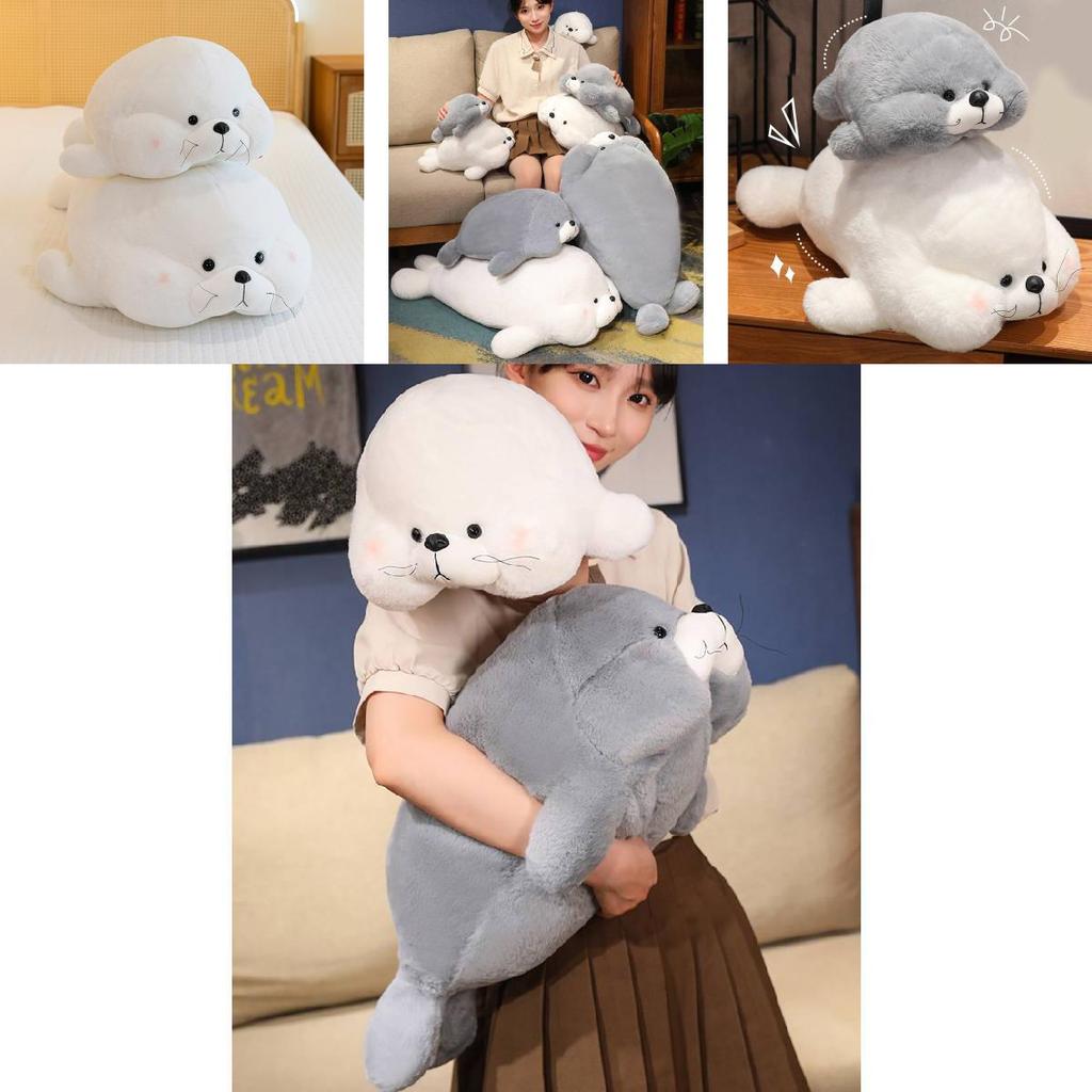 Adorable Soft Seal Plush Toy Pillow For Cozy Sleep Decor In Ocean Theme Design
