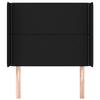 VidaXL Headboard with Ears Black 103x16x118-128 Cm Fabric3119432