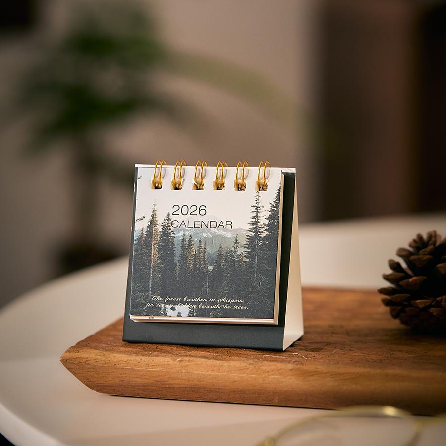 

2026 Mini Desktop Calendar Small Cute Table Planner Office Home Desk Decoration Portable Schedule Organizer New Year Gifts