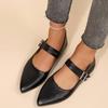Fibbia Metallica di Lusso Scarpe Piatte da Donna Scarpe Sexy da Sera per Feste da Donna Scarpe Piatte in Vernice Scarpe Piatte da Donna con Punta Affilata e Tacco Basso 2026