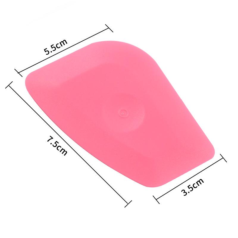 Pink Small Irregular Edge Squeegee Scraper for Car Film and Phone Screen Protector Application