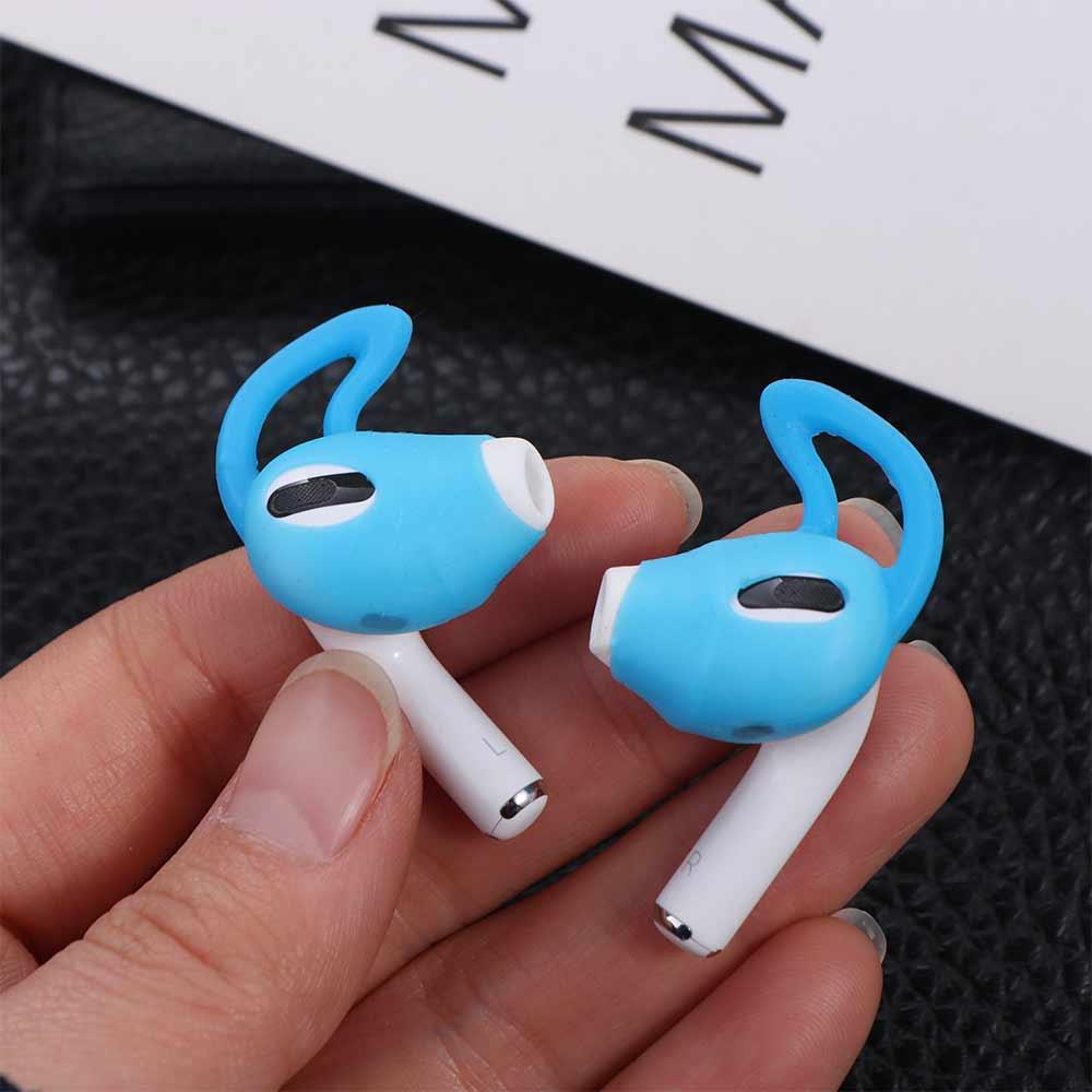 1 Pair Anti Drop Silicone Earbud Covers Silicone Earphone Holder Headphone Sleeve   Running
