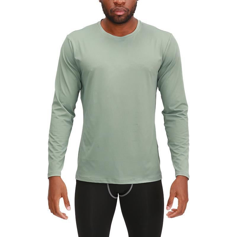 Men's Quick-Dry Long-Sleeve Sports T-shirt for Basketball and Running