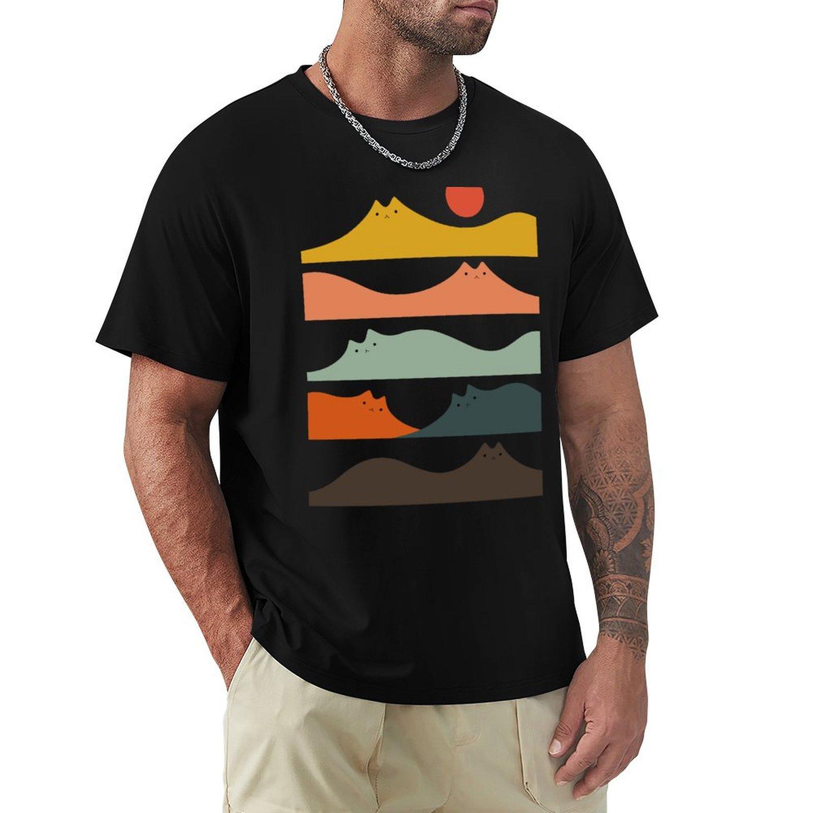 

Cat Landscape 141 TShirt plain oversized t shirt sports fans street wear cotton t shirt men 4XL