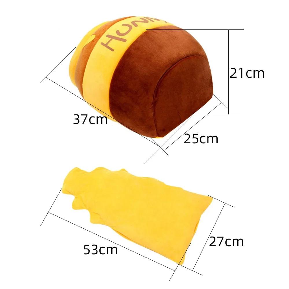 Bed for cat  House Removable Plush Mat Cats Four Seasons Cushion Basket Honey Jar Shape Machine  Pet Accessories