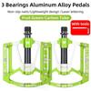 WEST BIKING Ultralight Bicycle Pedal CR-MO Axle 3 Bearings Bike Pedal Anti Slip Racing Pedal MTB Gravel Road Bike Accessories