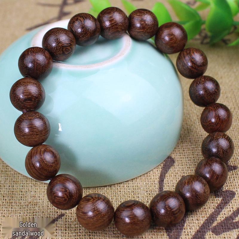 Sandalwood 10MM Single Loop Bracelets - Unisex Buddhist Beads Rosary Jewelry