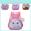 Rabbit Car Little Cartoon Backpack With Plush Pendant Oxford Cloth School Bag