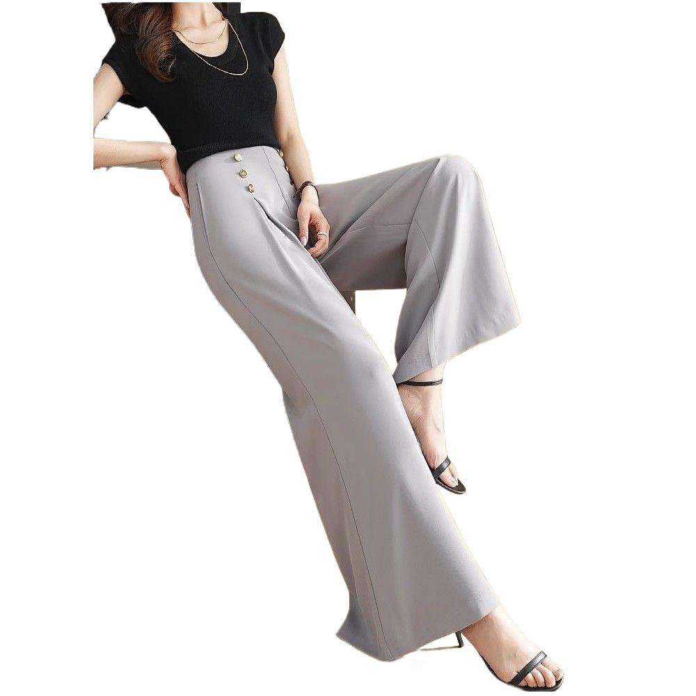 2026 Fashionable High-Waisted Wide-Leg Culottes: Summer Loose-Fit Long Pants for Women