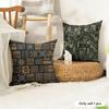 African Tribal art Cushion Cover Natural Linen Organic Fabric DoubleSided Printing Couch Pillow Covers Home Decor