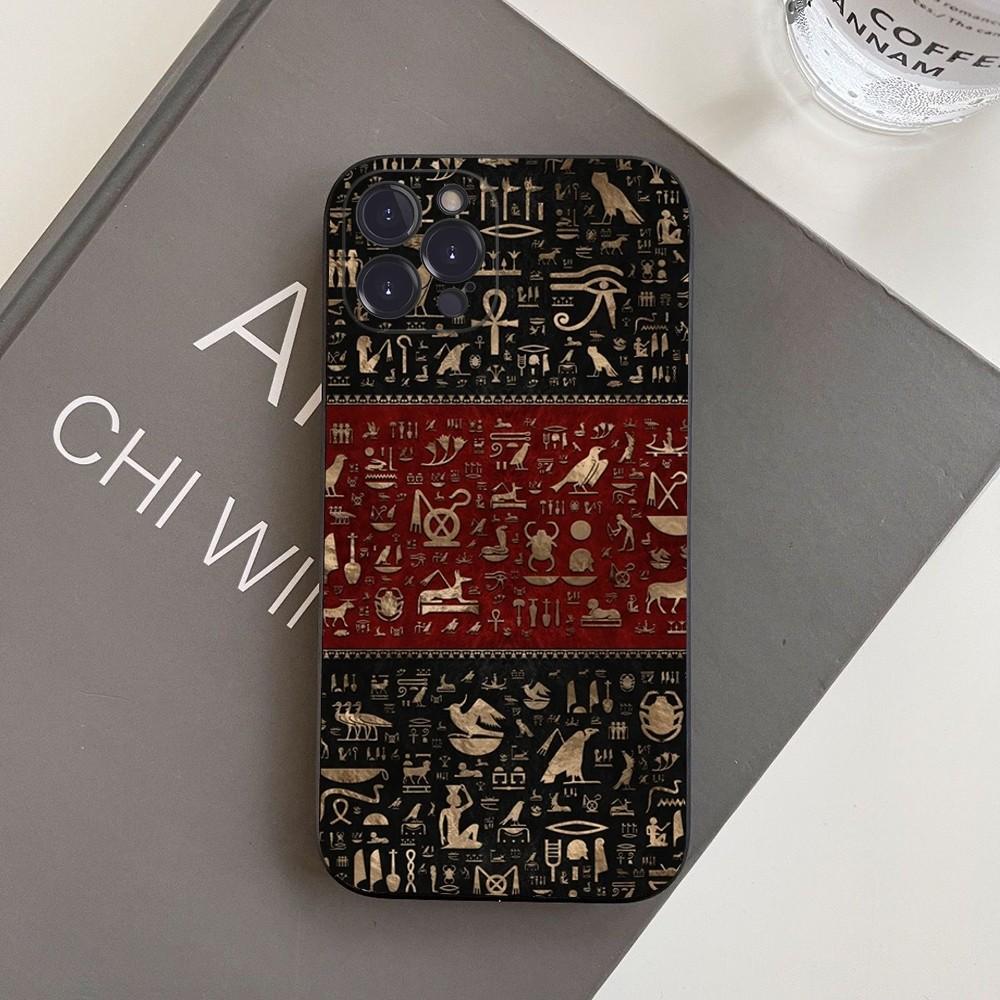 Egypt Nefertiti Anubis Ankh Phone Case For iPhone 15 14 11 12 13 Mini Pro XS Max Cover 6 7 8 Plus X XR SE 2020 Funda Shell