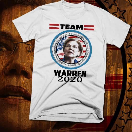 Elizabeth Warren 2020 T-shirt, S-3XL, Presidential election White House democrat 2XL