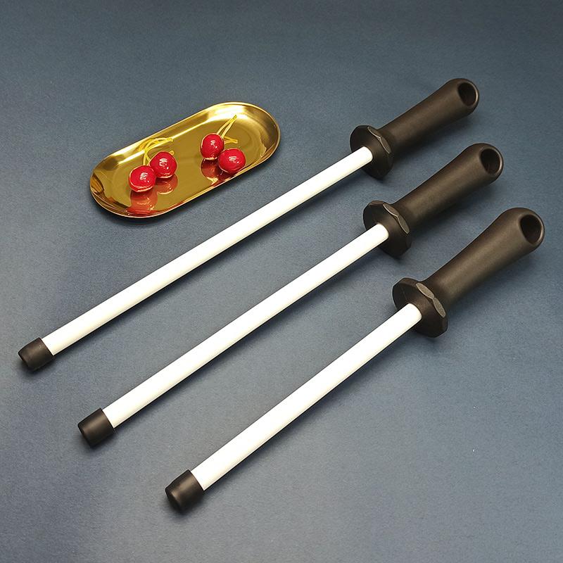 8/10/12 Inch Professional Ceramic Knife Sharpener Rod Durable Knife Grinder With Non-Slip Handle Kitchen Knife Sharpening Blade