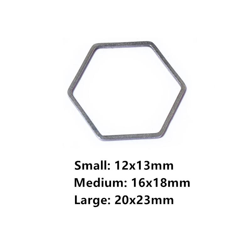 20pcs Moon Star Drop Heart Small Charms Gold Stainless Steel Pendant Open Bezels Hollow Frame Mold Bezel DIY Jewelry Making