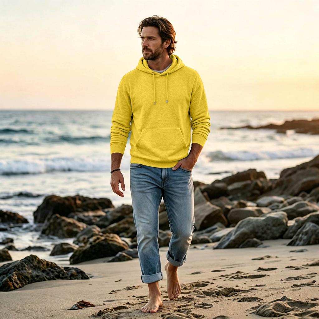 Men's Oversized Hoodie Casual Streetwear Pullover for Daily Wear