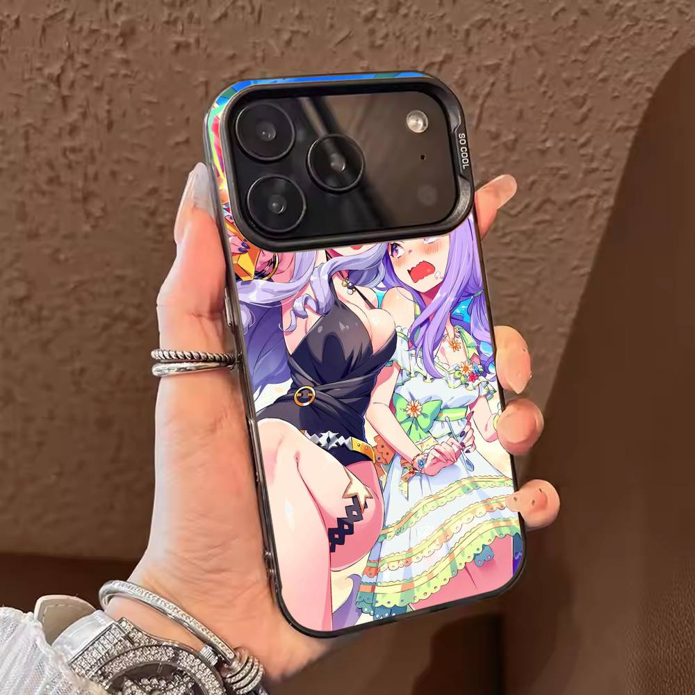 

P-Pretty Derby Uma M-Musume Phone Case For iPhone 17,16,15,14,13,12,11,Pro Max,Plus Candy Silver Cover iPhone12PROMAX