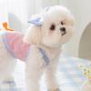 Fashion Print Dog Vest Pet Dog Clothes for Small Dogs Summer Cool Puppy Outfits Cute Bow Cat Suspender Vest Simple Pet Costumes