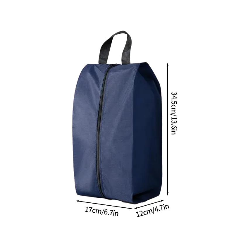 

Портативные сумки для хранения обуви, дорожные чехлы для обуви, водонепроницаемый карман, унисекс, сумка-органайзер на молнии, влагостойкий комплект для хранения обуви 34.5X17cm