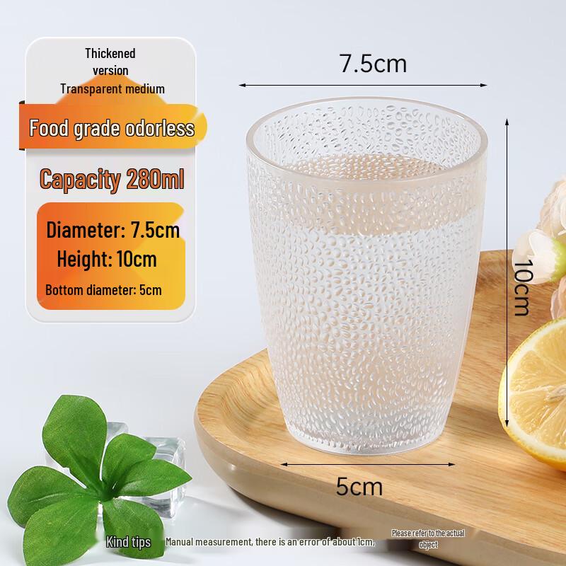 ZISIZ Acrylic Tea Cup with Crystal Infuser