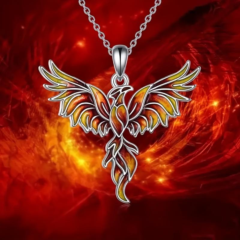Modisches und elegantes Phönix-Anhänger-Halsketten-Set für Damen, Geburtstags-/Jubiläums-/Feiertags-Schmuckgeschenk für Ehefrau, Freundin