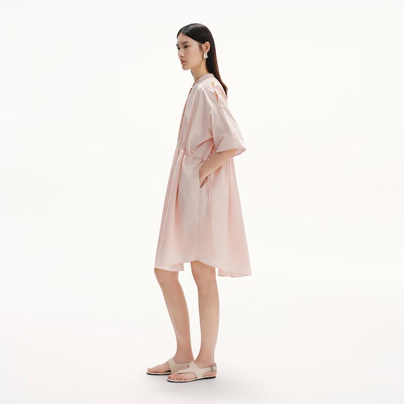 Broadcast Women's High-Waist French Style Short-Sleeve A-Line Dress