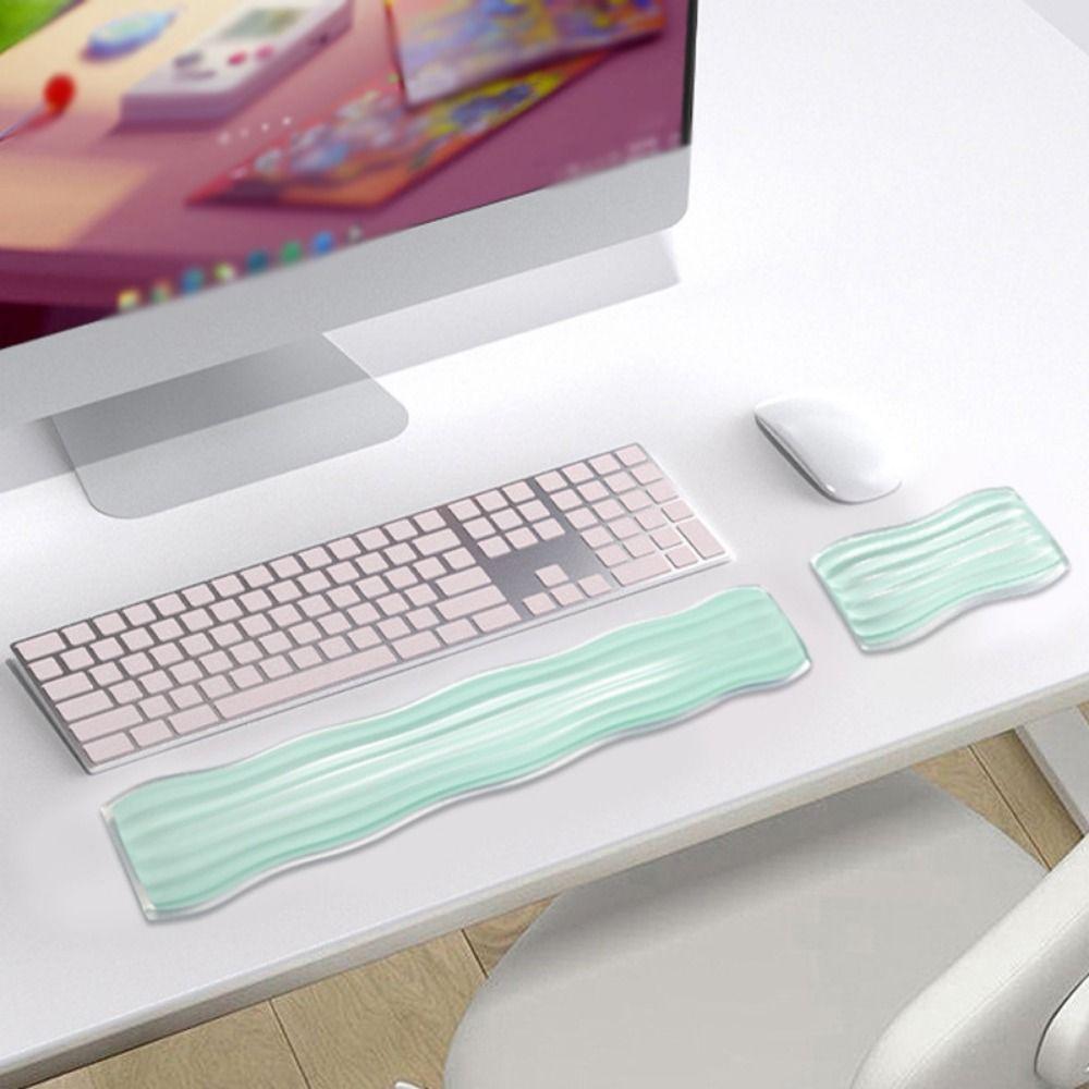 Creative Clear Mouse Wrist Rest Transparent Mouse Wrist Support Pad Gel Wrist Rest Pad Laptop