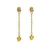 New stainless steel fringed diamond earrings women's niche simple temperament earrings jewelry