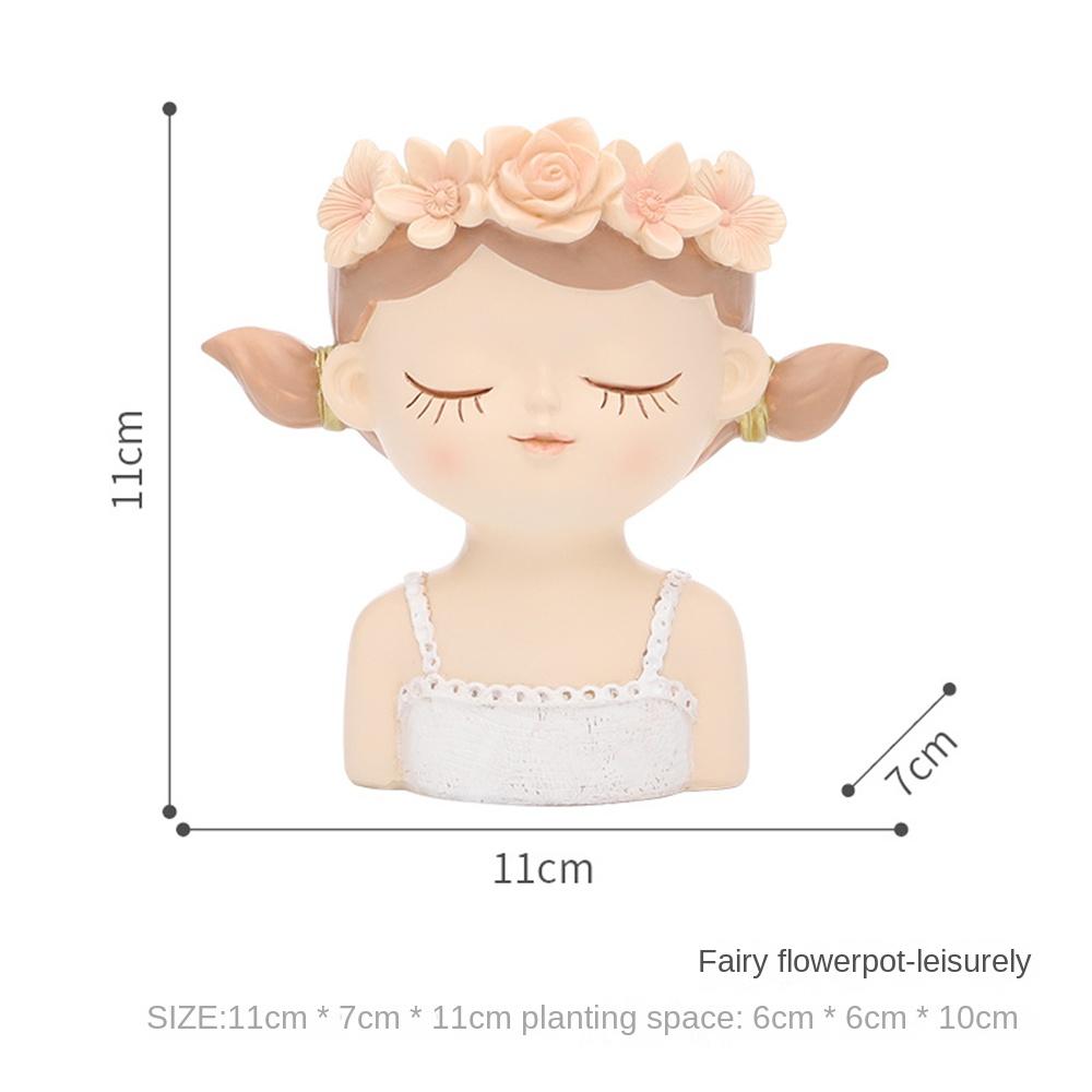 plants accessories Flower Pot Bonsai accessories Female Head Human Cute Portrait Fleshy Succulent Planter garden decoration Pots