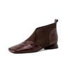 Single Shoes for Women In Autumn and Winter, Square Toe, Thick Heel, New Style, Versatile Shoes, Ankle Boots