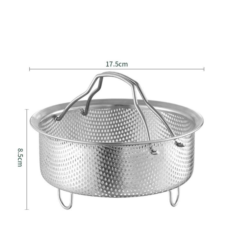 Uniwersalny koszyk do gotowania na parze ze stali nierdzewnej 304 klasy spożywczej Wkład do szybkowaru/Instant Pot Bezpieczny do mycia w zmywarce Wielofunkcyjny