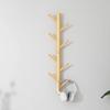 Wooden Wall Hanging Coat Rack Entry Porch Living Room Bedroom Furniture Metal Hangers House Decoration Tree Clothes Organization