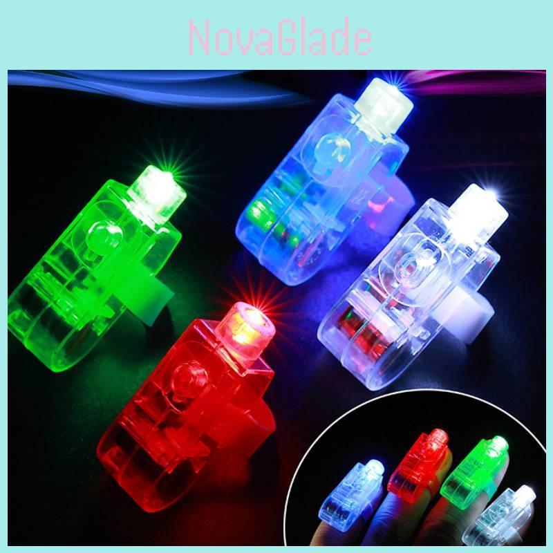Bright Led Finger Lights Vibrant Laser Rings Perfect For Parties And Celebrations