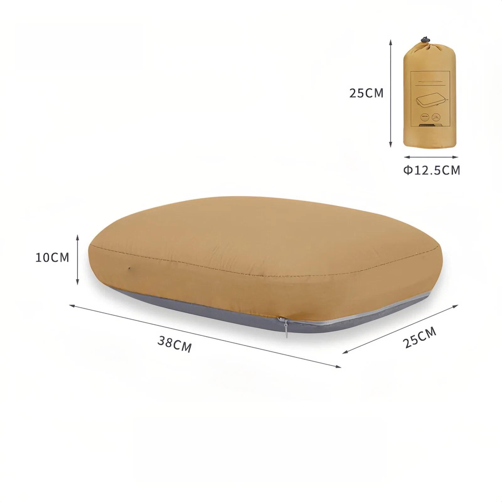 

Soft Slow Rebound Memory Foam Pillow Portable Noon Break Pillow Neck Support Pillow Outdoor Camping Traveling Cervical Pillow