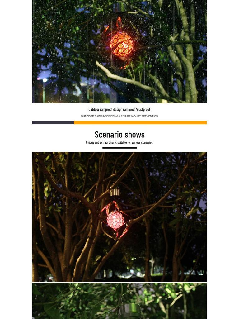 Colorful Solar Wind Spinner LED Light: Waterproof RGB Lawn Decor