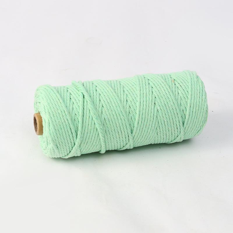 4mm 300m Colored Hand-Woven Cotton Rope for DIY Tapestry and Ornaments