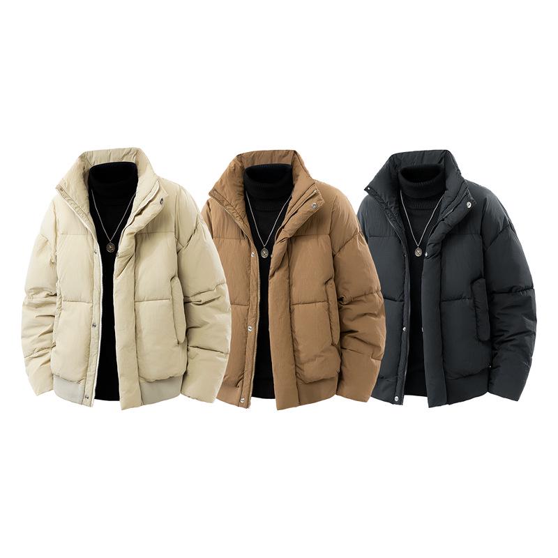 2025 Stand Collar Trendy Cotton Jacket - High-End Winter Short Coat for Men