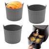 2/4 Peças Ramequins de Silicone para Assar Air Fryer Muffin Ovos Poché Formas para Cupcake Antiaderentes de Fácil Remoção Moldes para Micro-ondas e Forno