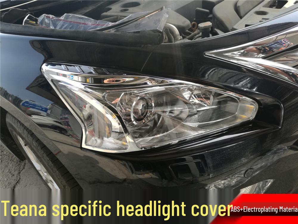 Teana 08-15 New Gen Front/Rear Headlight & Fog Light Covers with Eyebrow Design